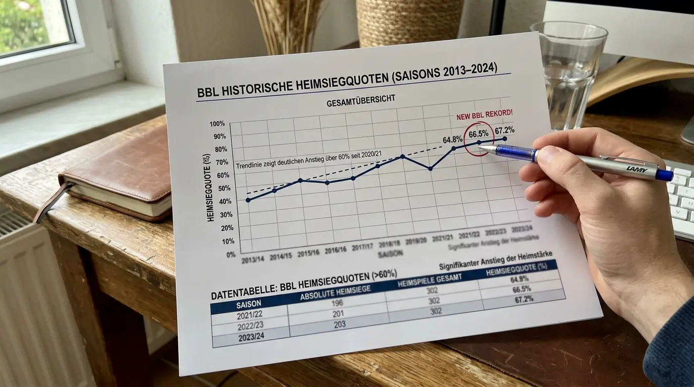 Historische BBL Heimsieg-Rate über 60 Prozent als statistische Grundlage für Basketball Kombiwetten