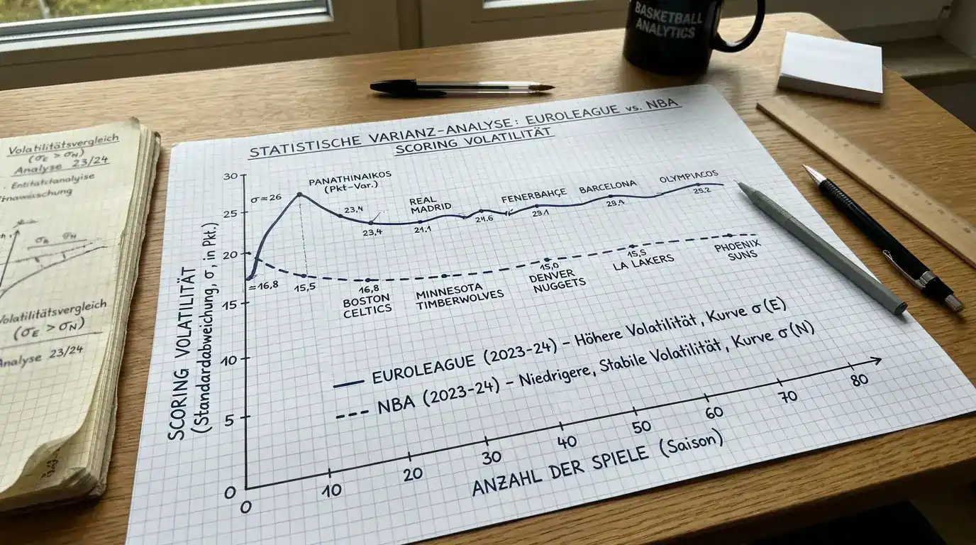EuroLeague Varianzanalyse im Vergleich zur NBA als Argument für stabilere Basketball Kombiwetten