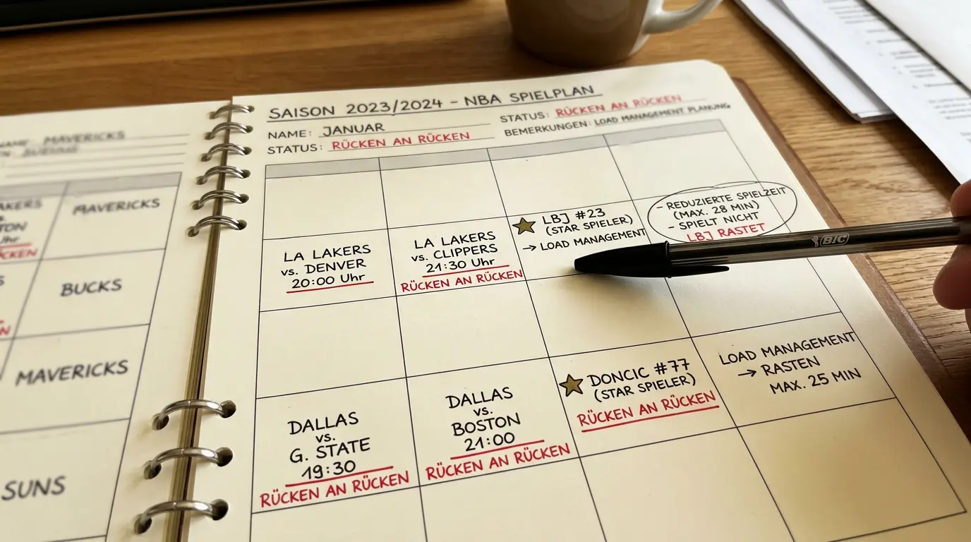 Load Management NBA: Star-Spieler werden bei Back-to-Back Spielen geschont und beeinflussen Kombiwetten