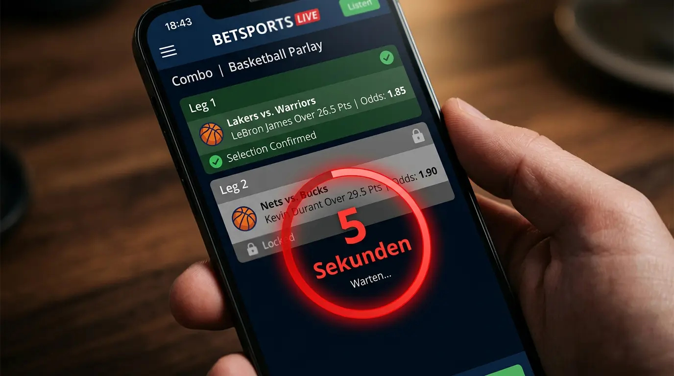 5-Sekunden-Regel bei Live Basketball Kombiwetten – GGL-Vorschrift und Auswirkung auf In-Play-Strategie