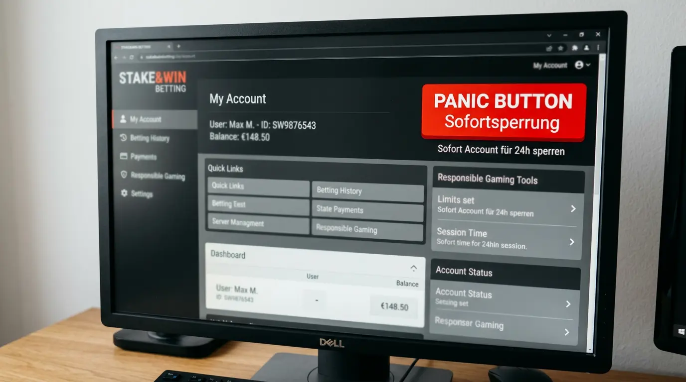 Panic Button Funktion bei GGL-lizenzierten Sportwetten-Anbietern als Sofortsperre für Spieler
