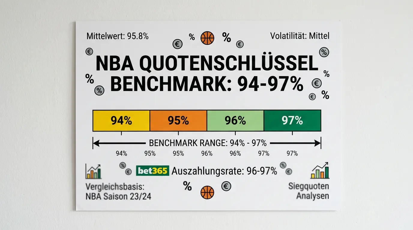 NBA Quotenschlüssel 94-97% Benchmark bei deutschen GGL-lizenzierten Sportwetten-Anbietern