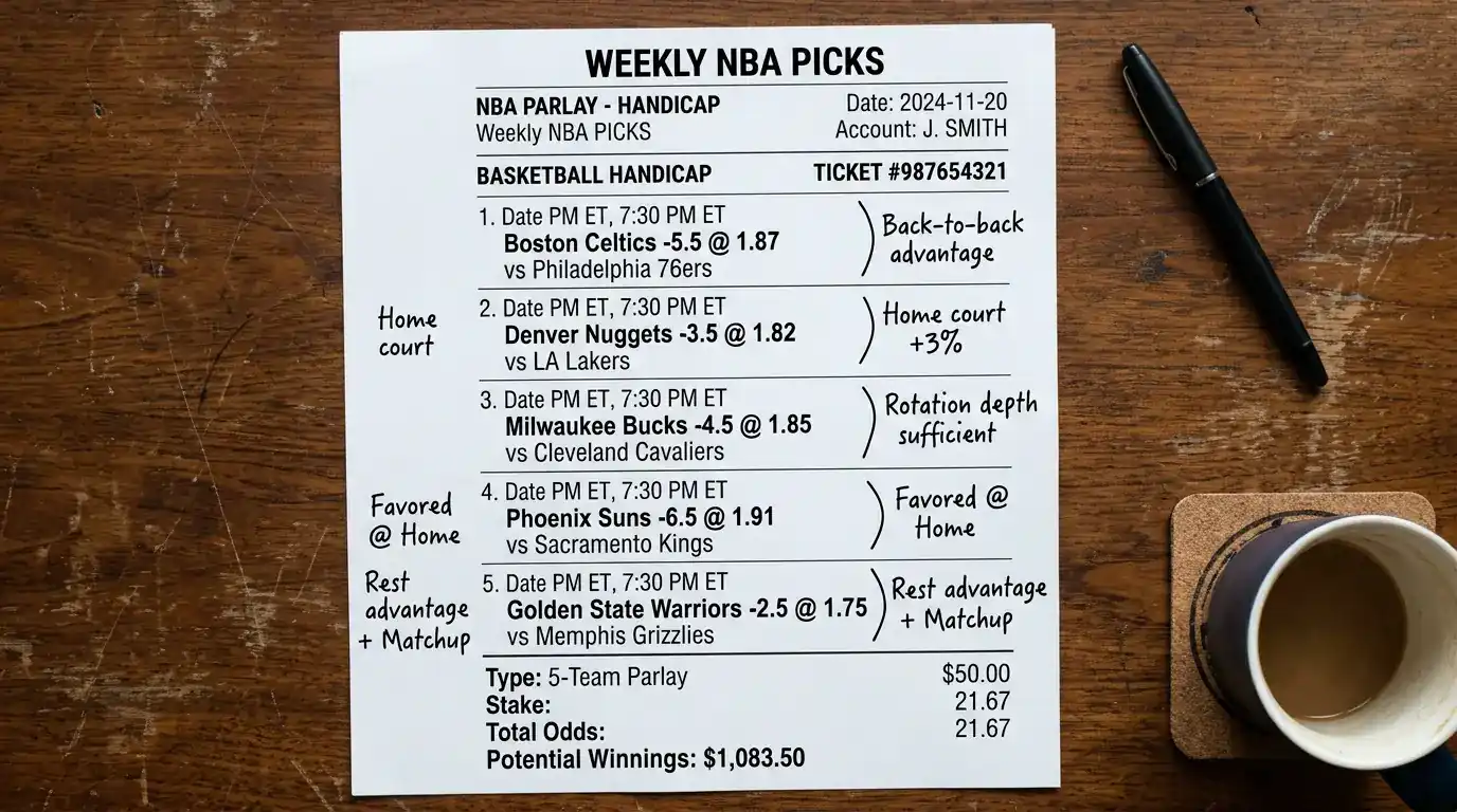 NBA Handicap Kombiwetten Strategie: Spread-Auswahl und Asian Handicap als Bausteine im Kombi-Wettschein