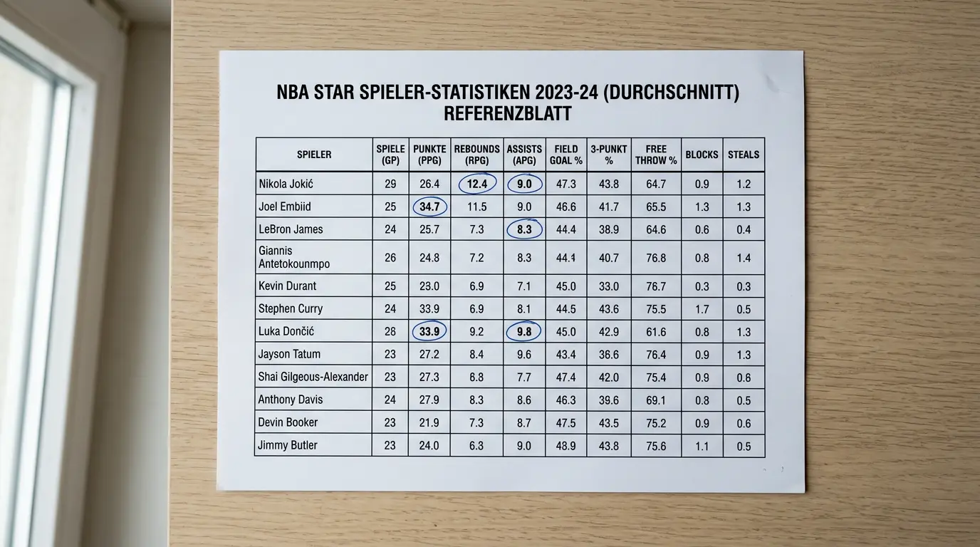 NBA Player Props in Kombiwetten: Punkte, Rebounds und Assists als Wettmarkt für fortgeschrittene Kombiwetten-Strategie