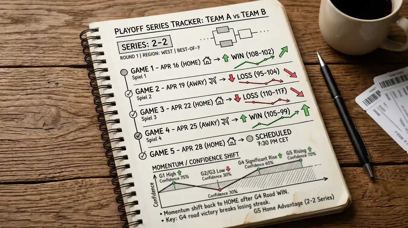 Series-Momentum NBA Playoffs: Home-Away-Dynamiken als Faktor für Basketball Kombiwetten