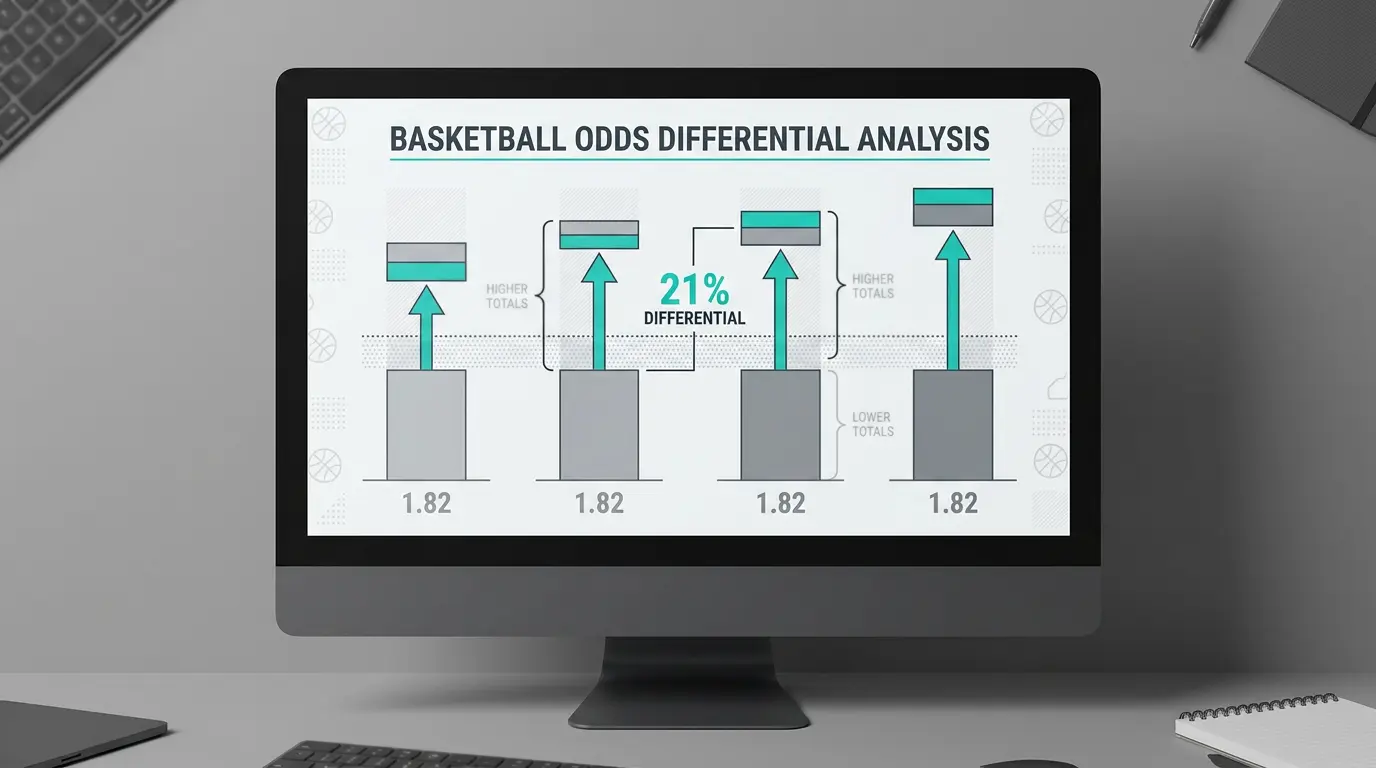 Tabelle zum Kumulationseffekt beim Basketball Quotenvergleich: Gesamtquote mit und ohne optimiertes Angebot über vier Beine