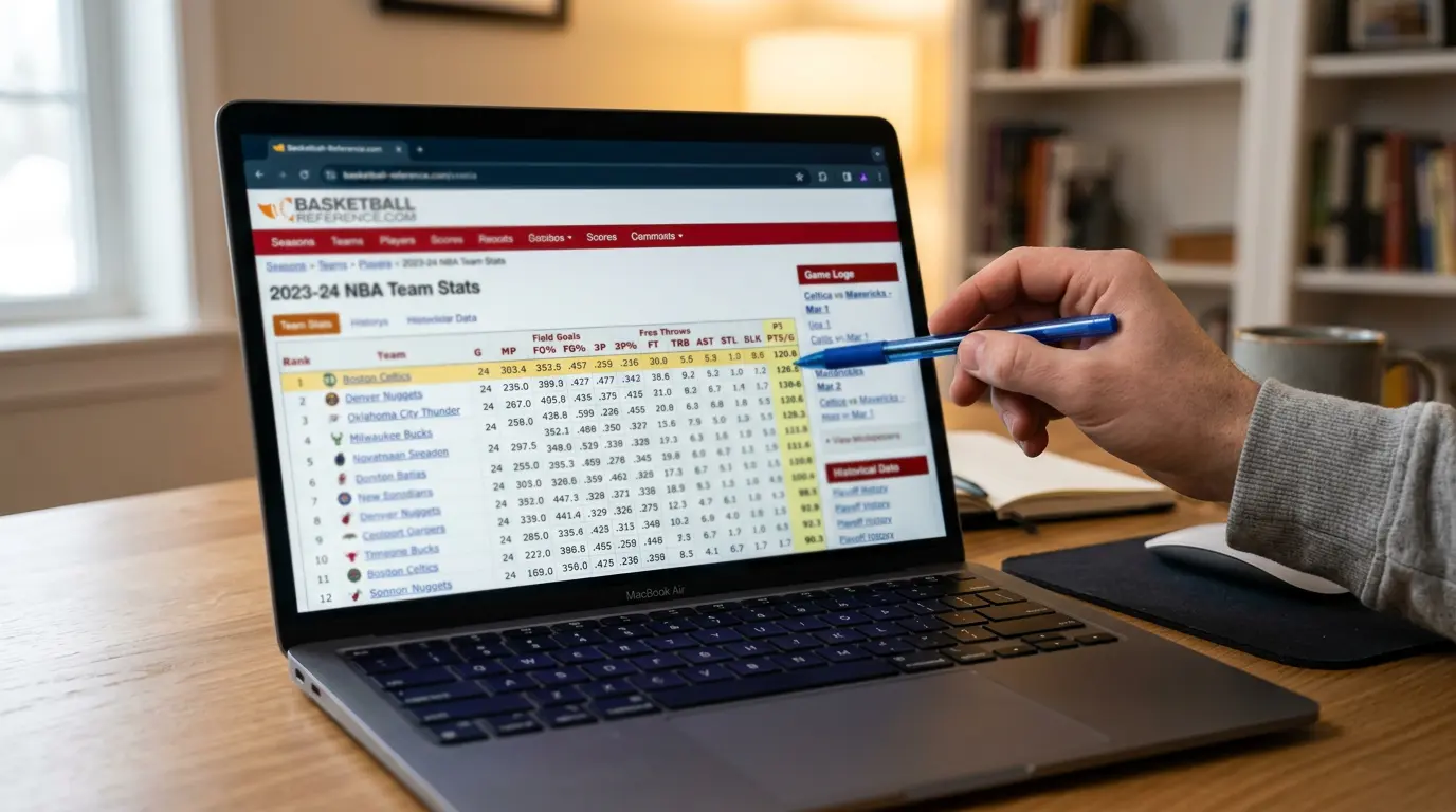 Basketball-Reference.com für NBA Kombiwetten: Pace, FG% und Net Rating als Analyse-Grundlage